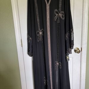 Elegant Black Embroidered Dress